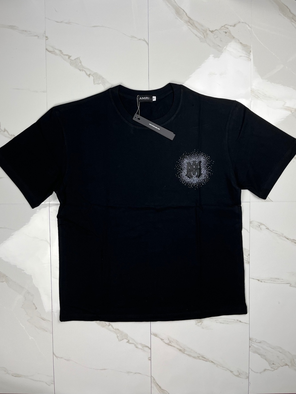Amiri Black Logo Print T-Shirt Size M